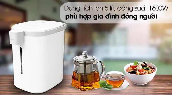 Dung tích lớn 5 lít cùng công suất 1600W - Bình thủy điện Kangaroo KGK1 5 lít