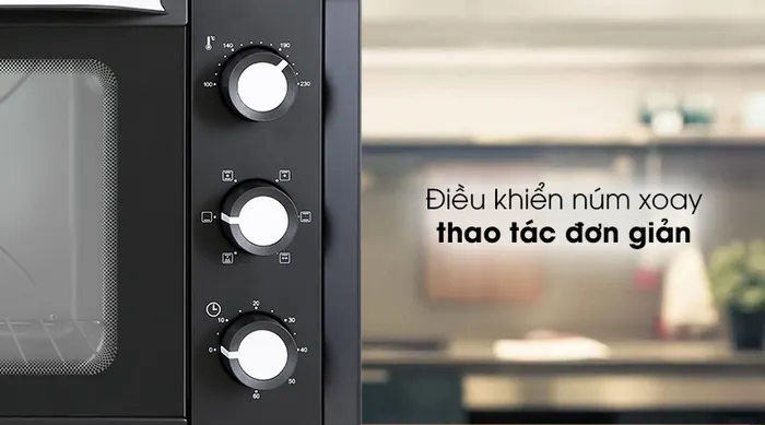 Lò nướng Sanaky LN.VH809S2D 80 lít - Điều khiển trực quan