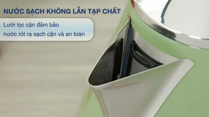 Bình đun siêu tốc Delonghi 1.7 lít KBOV2001.GR - Lưới lọc cặn