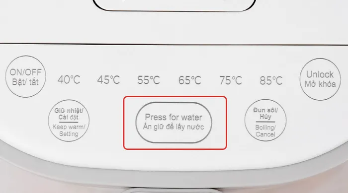 Cách lấy nước - Bình thủy điện Kangaroo KG5K1 5 lít
