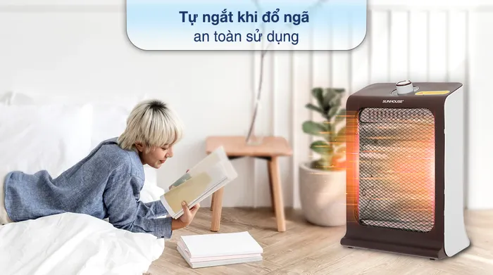 Quạt sưởi hồng ngoại Sunhouse SHD7023 - Tiện ích 