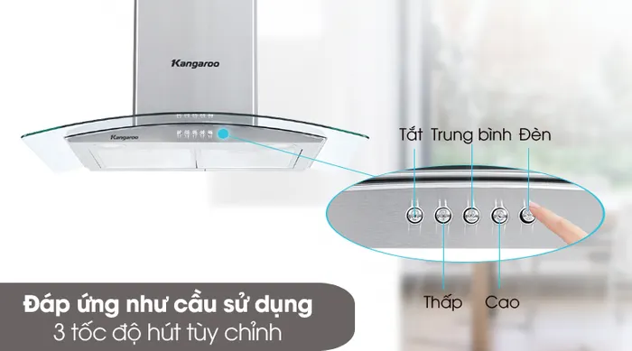 Dễ dùng - Máy hút mùi Kangaroo KG538