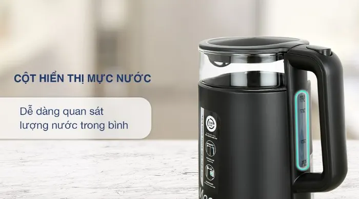 Cột hiển thị mực nước - Bình đun siêu tốc Sunhouse Mama 1.7 lít SHD1330