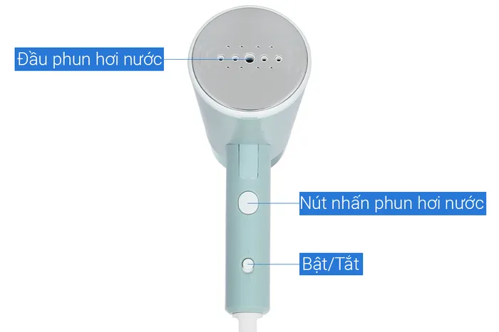 Bàn ủi hơi nước cầm tay Tefal DT1034E1 1200W - Điều khiển