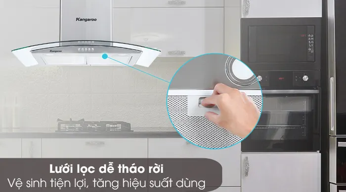 Lưới lọc tháo rời - Máy hút mùi Kangaroo KG538