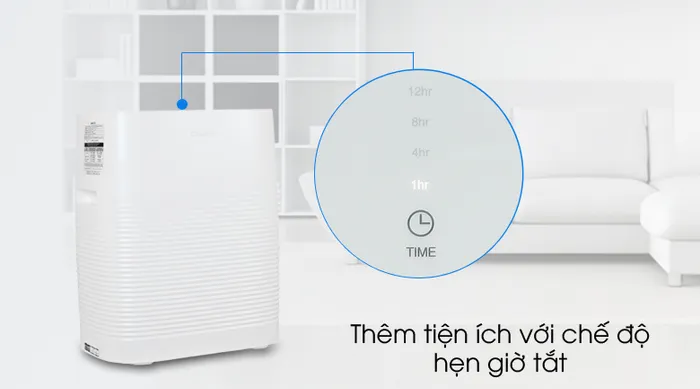 Hẹn giờ tiện lợi - Máy lọc không khí Cuckoo CAC-C1220FW