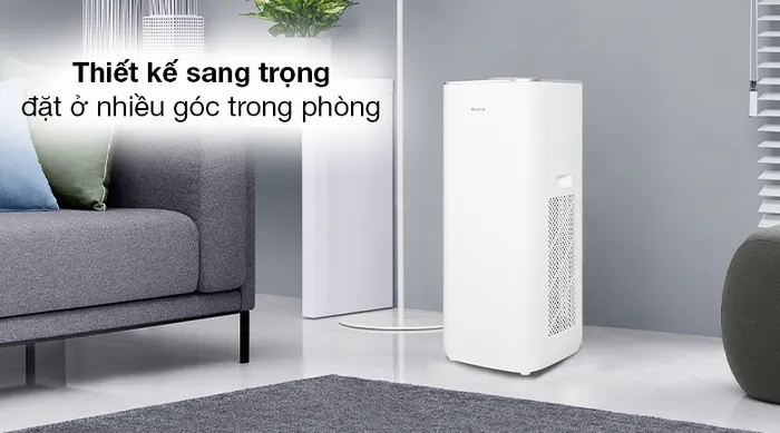 Máy lọc không khí Gree GCF500AENA - Thiết kế chắc chắn, màu trắng thanh lịch, bố trí gọn gàng trong phòng