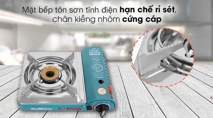 Bếp ga mini Namilux NH-P3031PS - Chất liệu