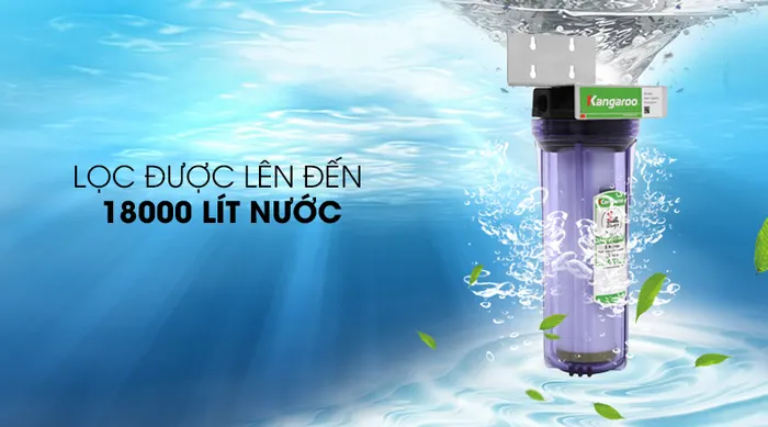 Dung tích - Cốc lọc đầu nguồn Kangaroo KG02G3