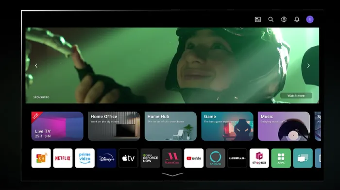 Smart Tivi QNED LG 4K 86 inch 86QNED80SRA - Hệ điều hành