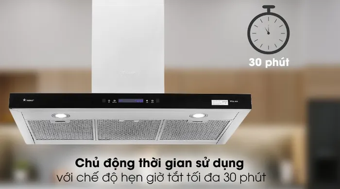 Hẹn giờ - Máy hút mùi Pramie TT32-900