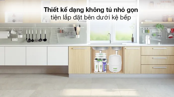 Máy lọc nước RO Kangaroo Hydrogen KGRP09HQ 9 lõi - Máy lọc nước Kangaroo thiết kế dạng không tủ nhỏ hơn 50% so với máy truyền thống