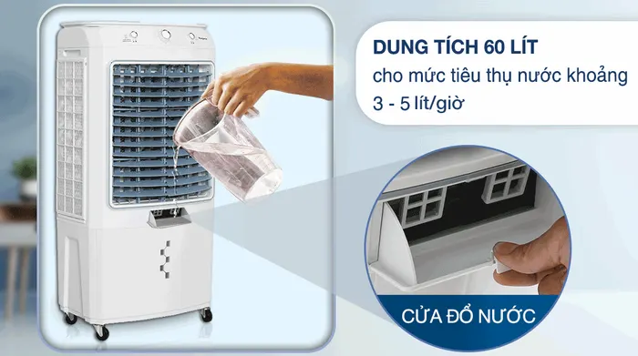 Quạt điều hòa Kangaroo KG50F88 - Dung tích