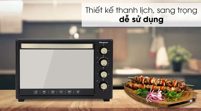 Lò nướng Kangaroo KG5201 52 lít - Kết cấu chắc chắn, thiết kế thanh lịch