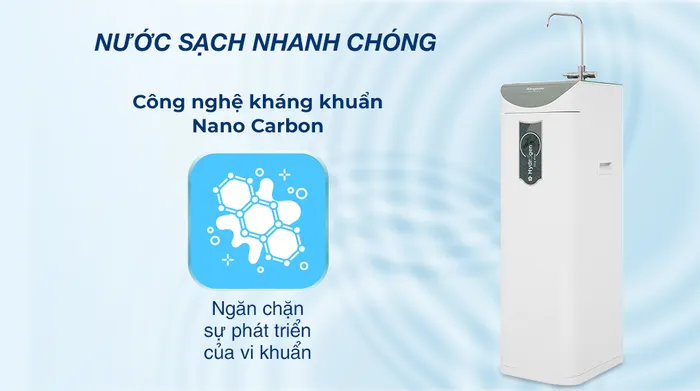 Máy lọc nước RO Hydrogen Kangaroo KG100HD2 8 lõi  - Công nghệ kháng khuẩn