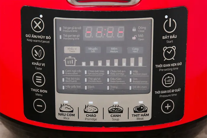 Bảng điều khiển - Nồi áp suất điện Kangaroo KG5P3 5 lít