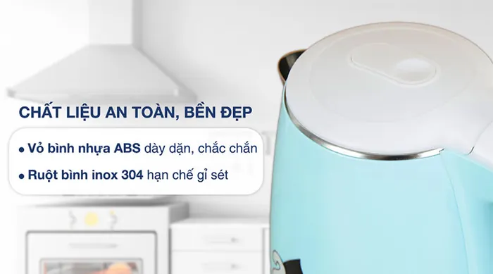 Chất liệu - Bình đun siêu tốc Crystal 1.7 lít D1017