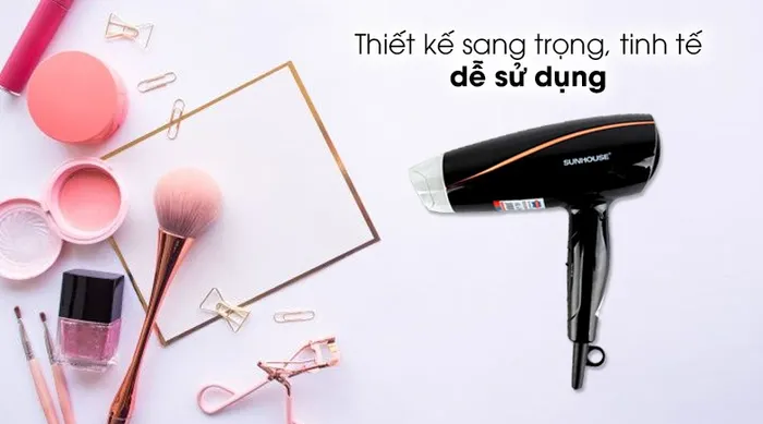 Máy sấy tóc Sunhouse SHD2306 - Thiết kế tối giản, gọn gàng