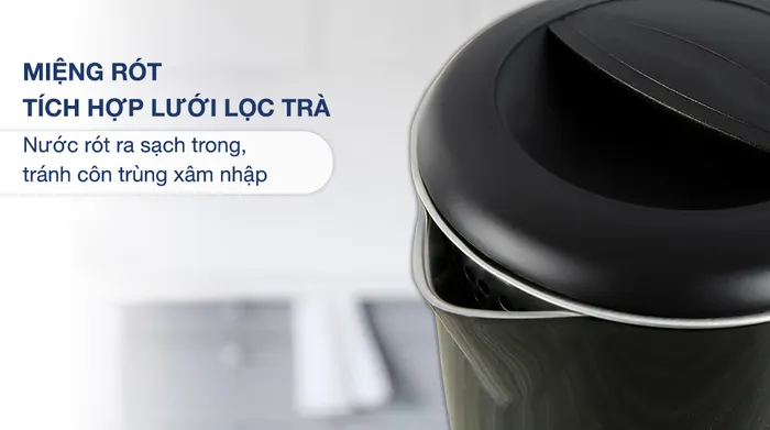 Bình đun siêu tốc Lock&Lock 1.7 lít EJK738BLK- Lưới lọc trà