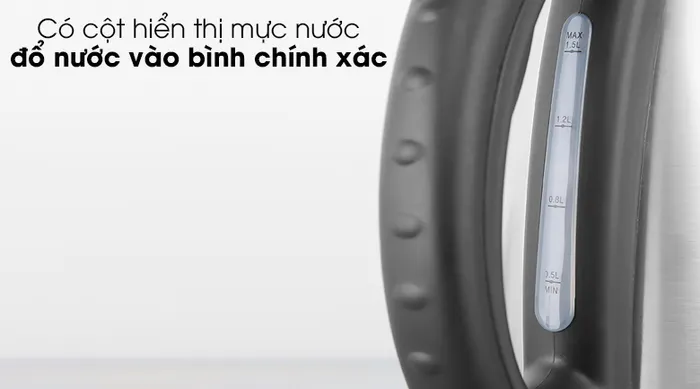 Bình đun siêu tốc Kangaroo 1.5 lít KG15SK3 - Cột hiển thị mực nước tiện dụng