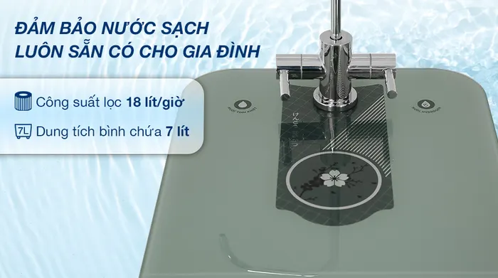 Máy lọc nước RO Hydrogen Kangaroo KG100HD2 8 lõi - Công suất
