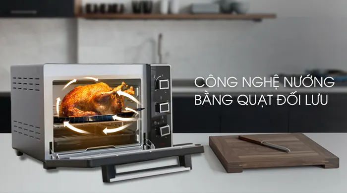 Công nghệ nướng Lò nướng Sanaky VH5099S2D 50 lít 