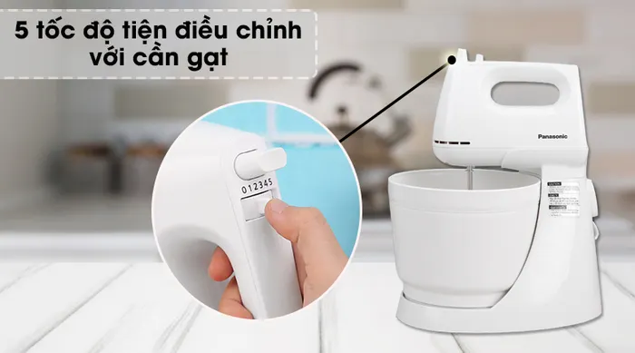 Máy đánh trứng Panasonic MK-GB3WRA - 5 tốc độ