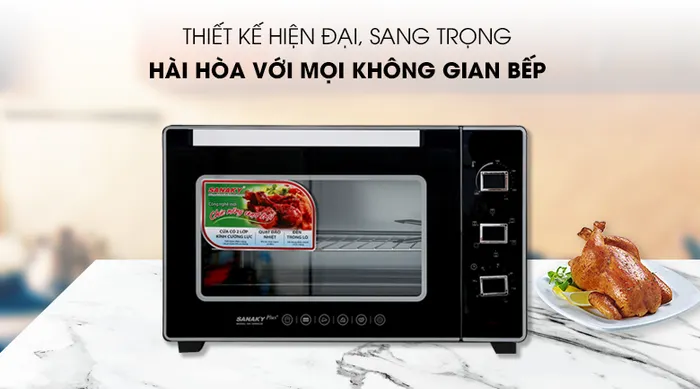 Thiết kế Lò nướng Sanaky VH5099S2D 50 lít