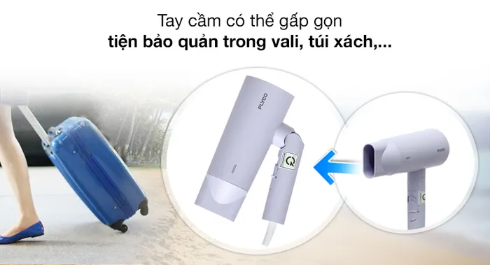 Gập cầm tay - Máy sấy tóc Flyco FH6277VN
