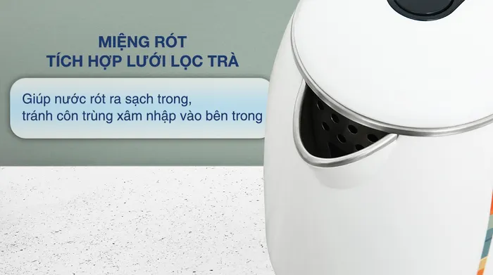 Bình đun siêu tốc Hawonkoo 1.8 lít KEH-180-W - Lưới lọc