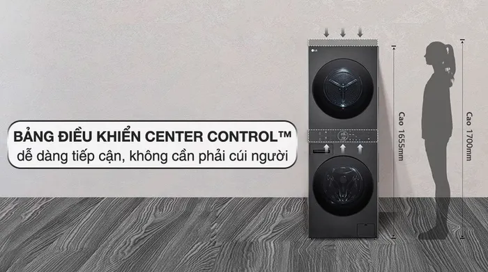 Bảng điều khiển Máy giặt sấy LG Inverter 14 kg WT1410NHB