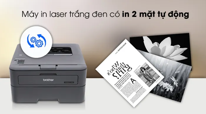 In 2 mặt - Máy in Laser Brother HL-L2366DW Wifi