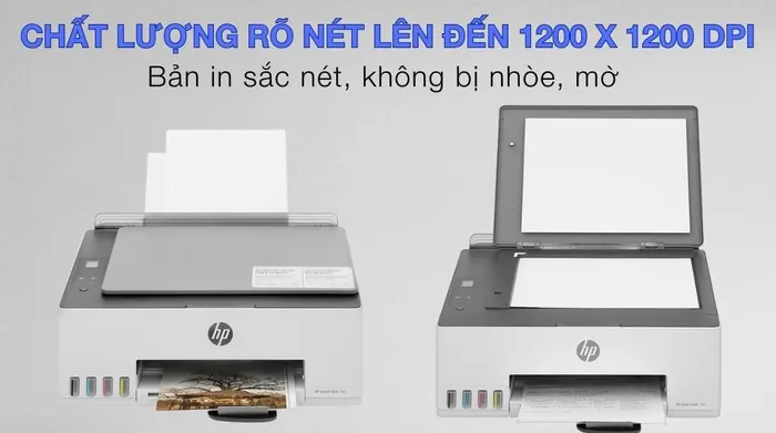 Máy in phun màu đa năng HP Smart Tank 580 Wifi (1F3Y2A) - Độ nét