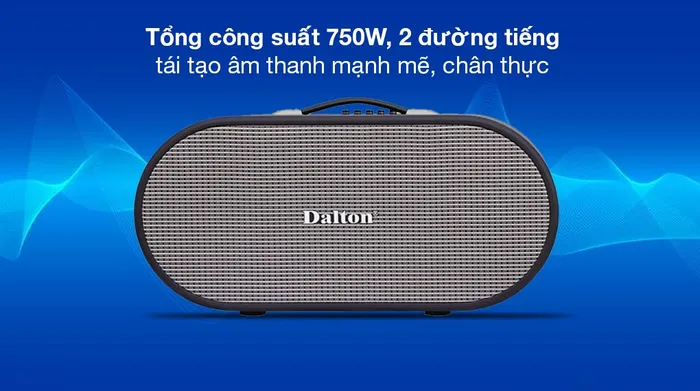 Loa karaoke xách tay Dalton K220C 750W - Công suất