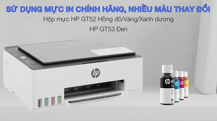 Máy in phun màu đa năng HP Smart Tank 580 Wifi (1F3Y2A) - Mực in