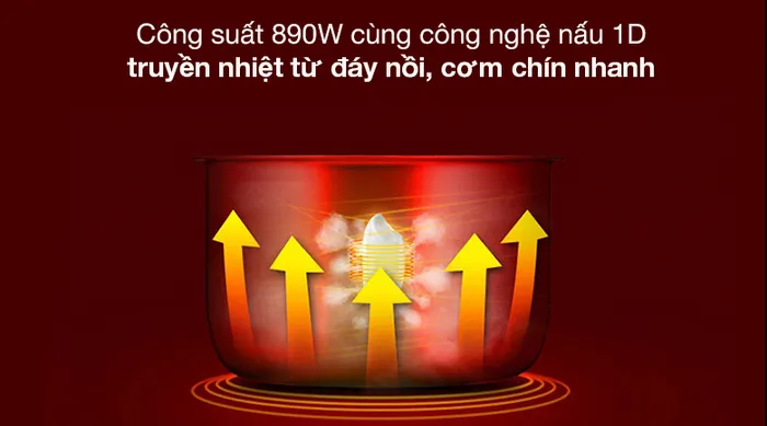 Công nghệ - Nồi cơm điện tử Cuckoo 1.8 lít CR-1020F
