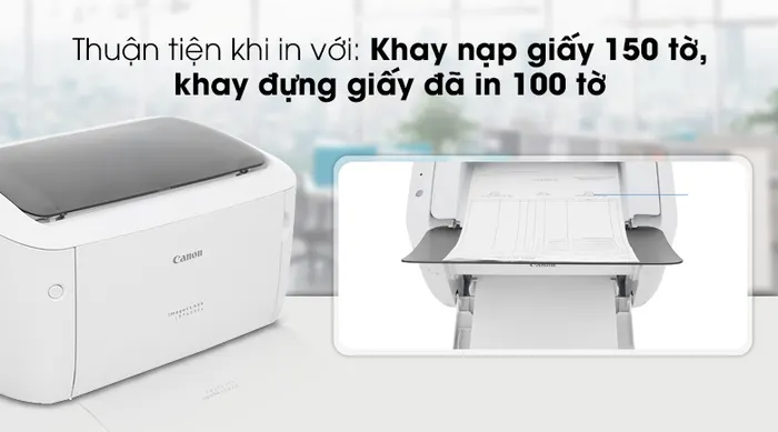 Máy in Laser Canon LBP 6030W - Khay chứa giấy thuận tiện