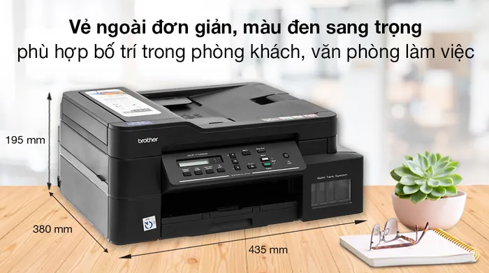Máy in phun màu đa năng In-Scan-Copy Brother DCP-T720DW - Thiết kế
