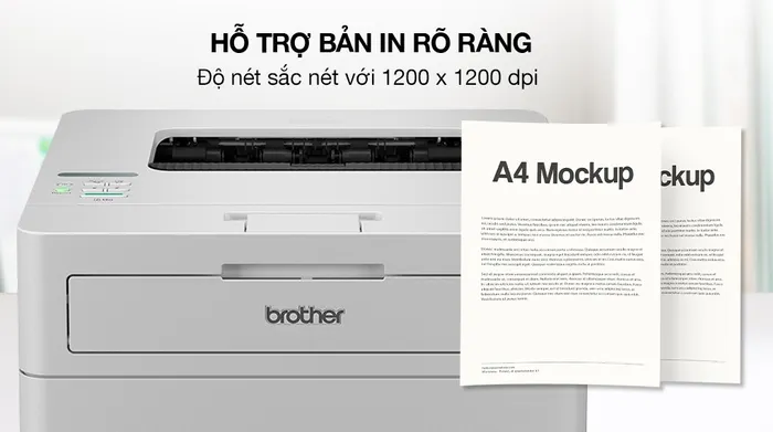 Máy in laser trắng đen đơn năng Brother HL-B2180DW Wifi - Độ phân giải