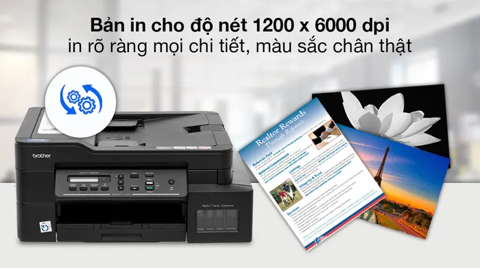 Máy in phun màu đa năng In-Scan-Copy Brother DCP-T720DW - Độ nét