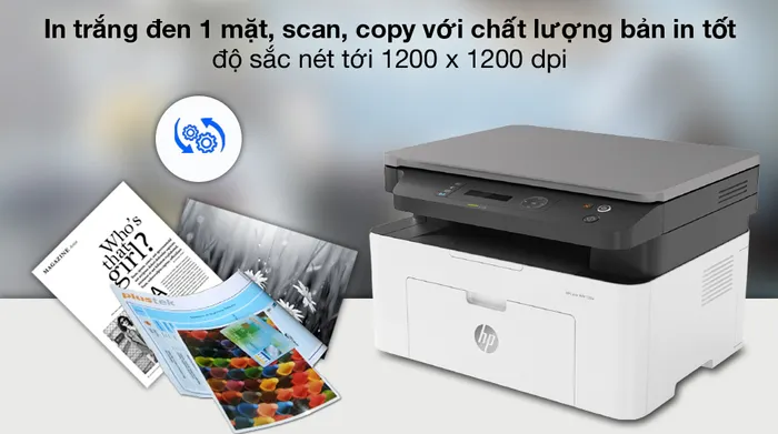 Chất lượng bản in, scan tốt - LaserJet MFP 135w WiFi (4ZB83A)