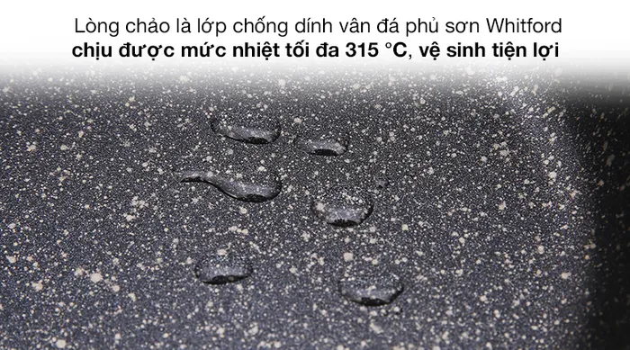 Lòng chảo - Chảo inox 5 đáy chống dính 16cm Sunhouse IN16M4