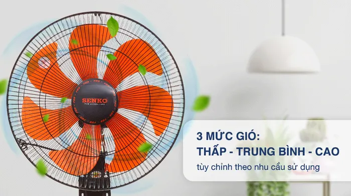 Quạt treo Senko TC1622 - Mức gió