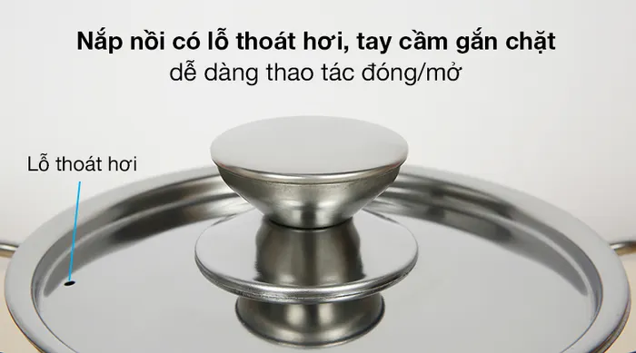 Nắp nồi - Nồi inox nắp inox 16 cm Sunhouse SHG120-16
