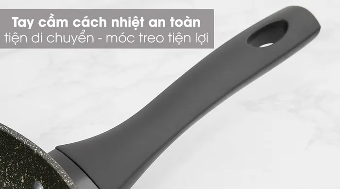 Tay cầm cách nhiệt - Chảo nhôm chống dính đáy từ 28cm Sunhouse SFP28B
