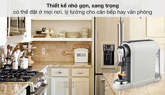 Thiết kế - Máy pha cà phê Espresso Perfetto P.08 Trắng