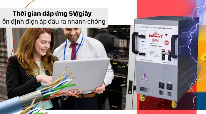 Ổn áp Robot 1 pha 15KVA 90 