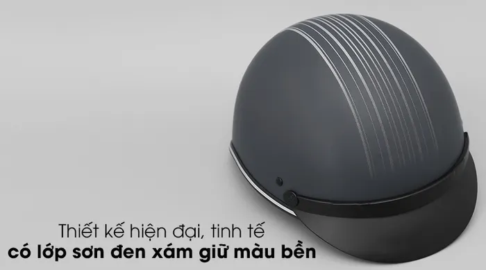 Mũ bảo hiểm 1/2 size M Delites ATN04 - Thiết kế hiện đại