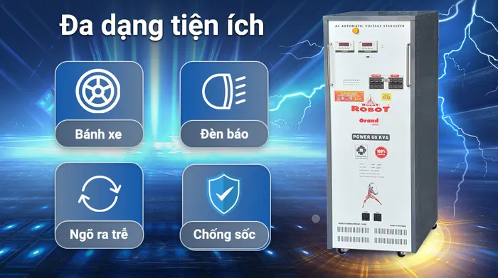 Ổn áp Robot 1 pha 60KVA 90