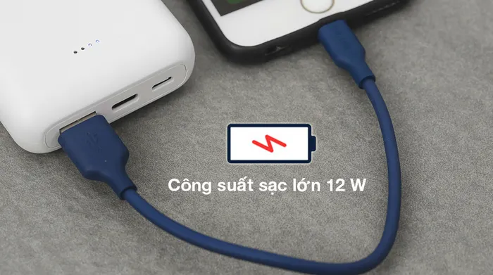 Cáp Lightning 20cm AVA+ DR-L05 - Sạc pin thiết bị di động mạnh mẽ với dòng sạc 12 W